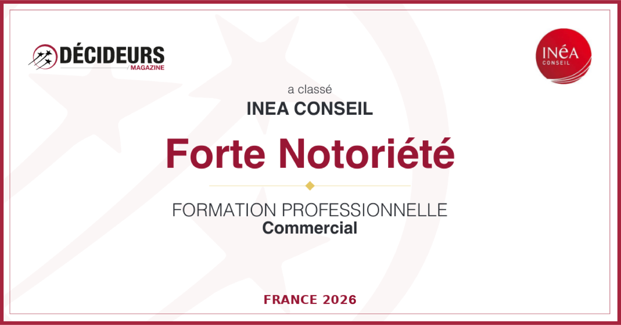Decideurs RH - 2026 forte notoriété formation professionnelle Commercial